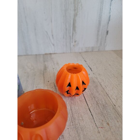 Vintage Halloween Mini candle haunted house pumpkin set - Picture 4 of 12